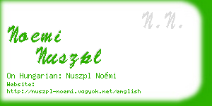 noemi nuszpl business card